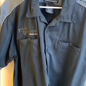Harley Davidson button down shirt
